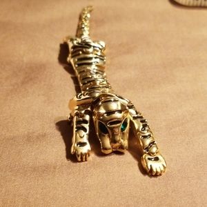 Gold Tiger Brooch